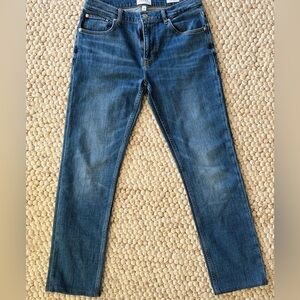 Nordstrom’s Men’s Frame Denim Modern Straight Jeans in Freetown Blue Size 30W